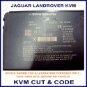 Land Rover & Jaguar key cutting & programming of smart key to KVM