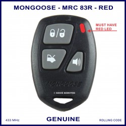 Mongoose M80 Series N4096 Z333 3 button car alarm remote control MRC83R