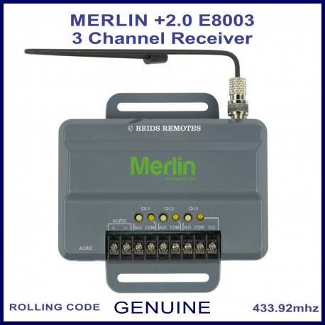 Merlin +2.0 E8003 3 channel standalone receiver unit
