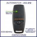 Auto Watch 202-212 1 button black car alarm remote control