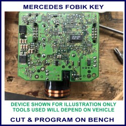 Mercedes replacement car key cuttting & programming on bench service in Perth