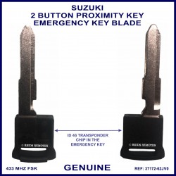 Suzuki Emergency Key Blade for Semi-Smart Remote Key