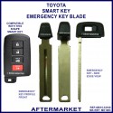 Toyota single sided emergency key blade to replace  69515-33100