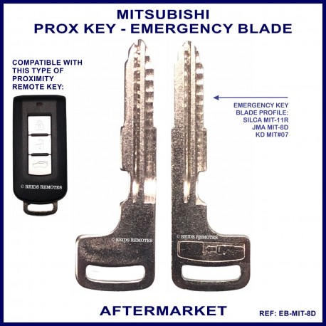 Mitsubishi smart key emergency key blade ASX Lancer & Outlander