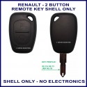 Renault NE73 2 large button remote case