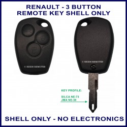 Photo shows the outside of both parts of the key shell