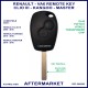 Renault Clio - Kangoo & Master 2 button remote key VA6 or CIT-1 key blade PCF7947