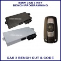 BMW key cut & programming of smart key to CAS module on bench