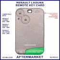 Renault Laguna 2001 - 2006 silver and green 2 button key card