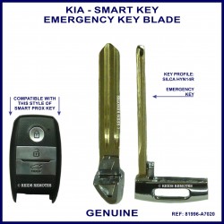 Kia Cerato 2013 onward smart key genuine emergency key blade 81996-A7020