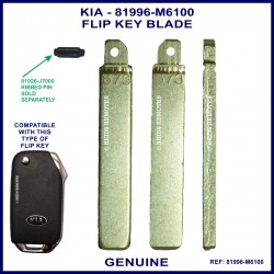 Kia Cerato 2018-2019 genuine 673 flip key blade 81996-M6100