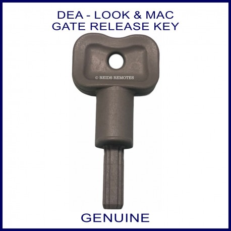 DEA Look & Mac swing gate manual release key