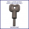 DEA Look & Mac swing gate manual release key