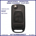 Mercedes Sprinter W906 models replacement remote flip key