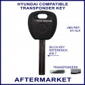 Hyundai i20 i30 IX35 I40 I45 transponder car key cut & cloned