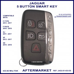 Jaguar F-Type F-Pace XJ XF & XE compatible 5 button proximity remote key