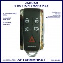 Jaguar XF & XK 2006 - 2015 5 button proximity key - KR55WK49244