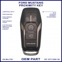 Ford Mustang 4 button smart proximity remote key