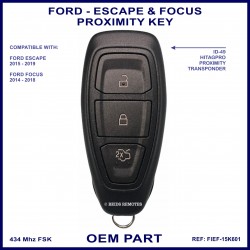 Ford  Escape & Focus OEM genuine smart proximity key FIEF-15K601