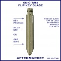 Citroen, Fiat Lancia & Peugeot Silca SX9 JMA SIX-3 compatible flip key blade