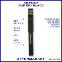 Ford Land Rover & Jaguar compatible JMA FO-24 or Silca HU101 flip key blade