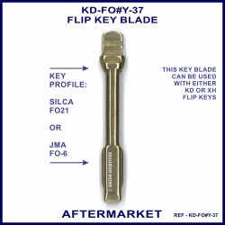 Ford JMA FO6 or Silca FO21 Tibbe aftermarket flip key blade