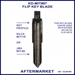 Mitsubishi compatible JMA MIT-8D & Silca MIT11R aftermarket flip key blade