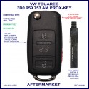 VW Touareg 2003 - 2011 4 button proximity flip key ID46 keyless go