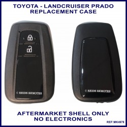 Toyota Landcruiser Prado 2 button black proximity key shell replacement