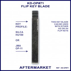 OP-11/HU100 KD-Flip Key Blades
