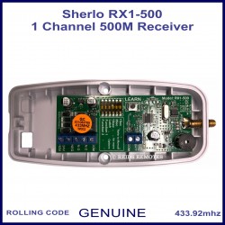 Image shows the receiver circuit board inside the receiver casing