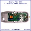 Sherlo RX1 - 500 1 channel 500m range code hopping receiver unit