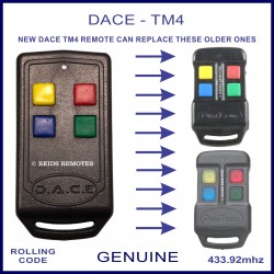 This photo shows the 3 most recent versions of the Dace TM4