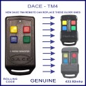 Dura Tronic Dace TM4 genuine garage door & gate remote PCB063-R05