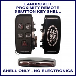 Land Rover 5 button smart proximity remote key case only