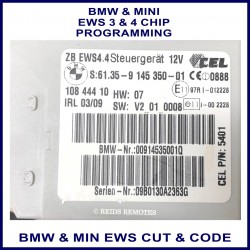 BMW & Mini EWS key - cut & programming service