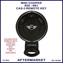 Mini Cooper 2007 - 2016 3 button round remote slot key 315 MHz