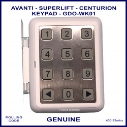 Superlift & Avanti genuine SDO-5 wireless keypad remote with plastic weather protection cover