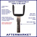 Skoda Fabia Octavia Superb & Yeti V66U Keyline HU66 u-blade