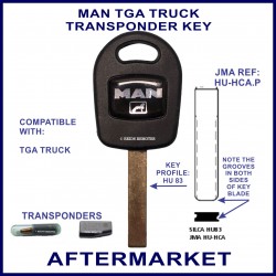 MAN Trucks transponder key shell