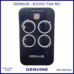 Genius ECHOTX4 433 RC 6100334 navy 4 button gate remote control