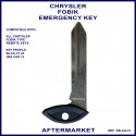 Chrysler Fobik remote twist key - emergency key blade Silca CY24 JMA CHR-15