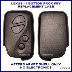 Lexus RX450 RX350 CT200 89904-48191 compatible 4 button proximity remote shell