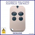 ASA TRK4 LEB Rolly 4 blue button white swing or sliding gate remote control