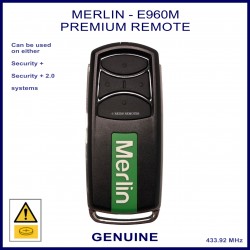 Merlin E960M Premium + - 4 button garage remote