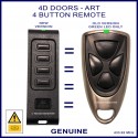 4D Doors Art 4 button garage door remote control green LED