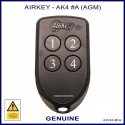 Airkey AK4 - A serial number 4 button remote control for AGM Automation receivers
