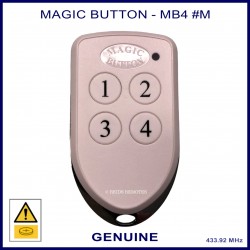 Magic Button MB4 white 4 button garage & gate remote control