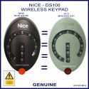 NICE DS100 genuine 13 key grey wireless keypad gate remote control