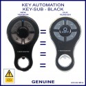 KEY Automation black rolling code garage door & gate remote 4 grey buttons